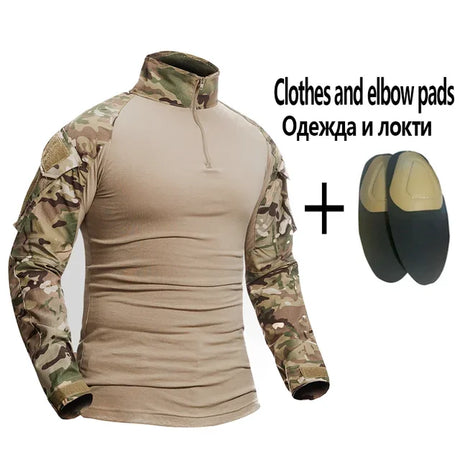 Airsoft Paintball Work Clothing Military Shooting Uniform Tactical Combat Camouflage Shirts Cargo Knee Pads Pants Army Suits