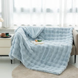 Plush Blanket, Throw Blanket, Warm, Super Comfortable, Bed, Luxury, Warm, Sofa Cover, 130x160cm, Winter