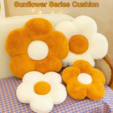 35cm Stuffed Daisy Flower Seat Cushion Sunflower Shape Kids Girl Bedroom Seat Pillow Office Room Decor Sofa Cushions Plush Toys