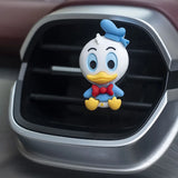 Disney Anime Figure Mickey Minnie Mouse Cartoon Donald Ornament Bear Car Air Outlet Vent Perfume Air Freshener Decor Accessories