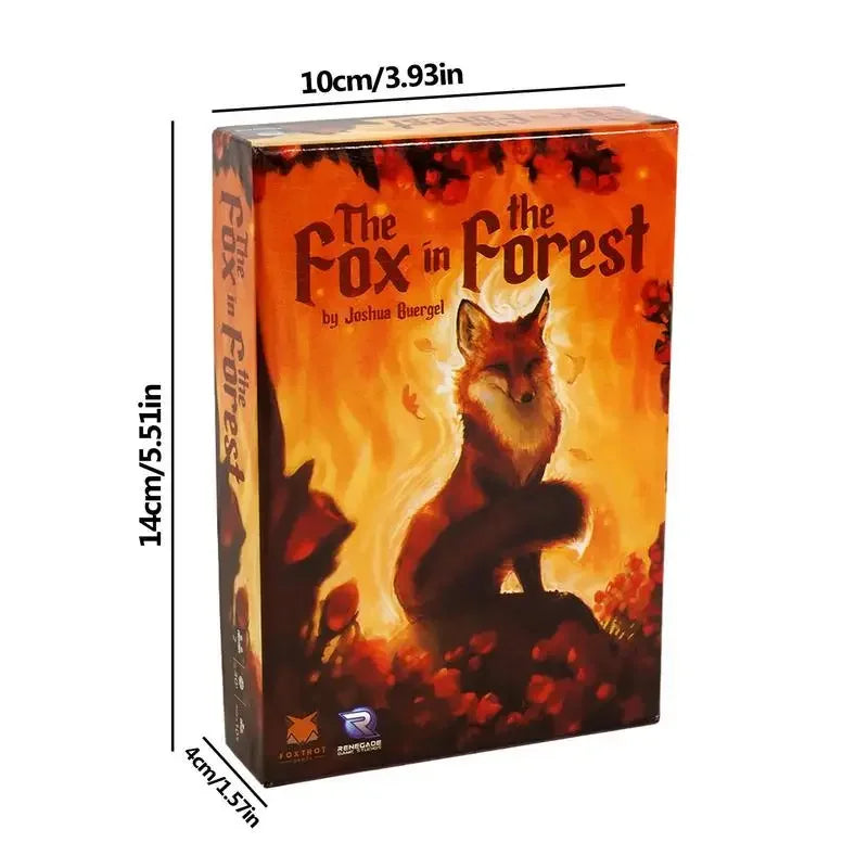 The Fox in the Forest, Social Party Game Cards, Fox-Forest Card Game Educational Toy Challenging Strategy Games Mysterious Funny