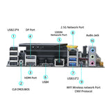 ERYING DIY ITX Desktop Motherboard Set with Onboard Core CPU Interposer Kit i5 13500H i5-13500H 12C16T DDR5 Gaming PC Computers