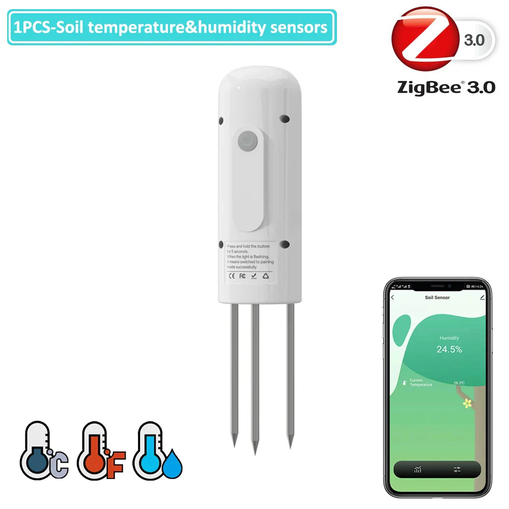 ZIGBEE WIFI Garden Watering Timer Smart Sprinkler Drip Irrigation System Built-in Water Flow Recorder Water Controller TUYA