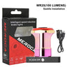 MEROCA Waterproof  Bicycle Smart Sensor Brake Taillights WR15 WR25 MTB Light Rechargeable Night Cycling Safety Rear Light