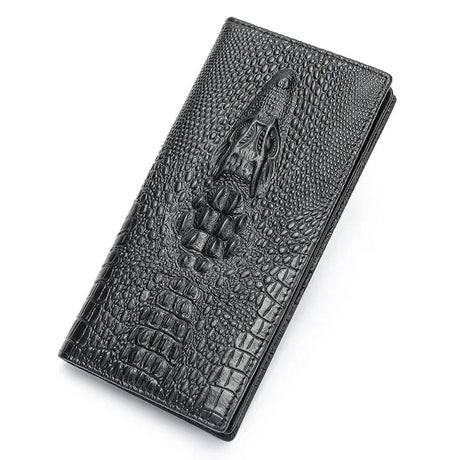 Luxury Designer Leather Wallet Long Purse Alligator Style Popular For Men Male Fashion Card s Business