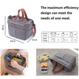 Portable Lunch Box Insulated Thermal Bag Picnic Food Cooler Pouch Large Capacity Shoulder Bento Storage Bags for Women Children