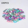 100Pcs/Lot Sweet Hair Band Girls Hair Ties Bows Elastic Rubber Band Flower Small Ball Scrunchies Baby Kids Hair Accessories Gift