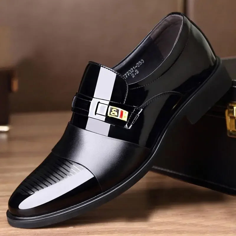 Men Shoes Formal Fashion Business Dress Slip On Dress Shoes Mens Oxfords Footwear High Quality Leather Shoes For Men Loafers