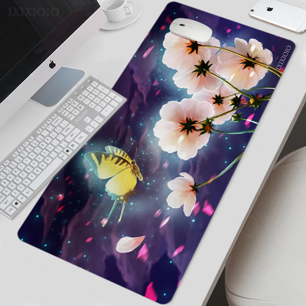 Mouse Pad Gamer Flower XL Home New Mousepad XXL keyboard pad Non-Slip Office Office Accessories Mice Pad Table Mat