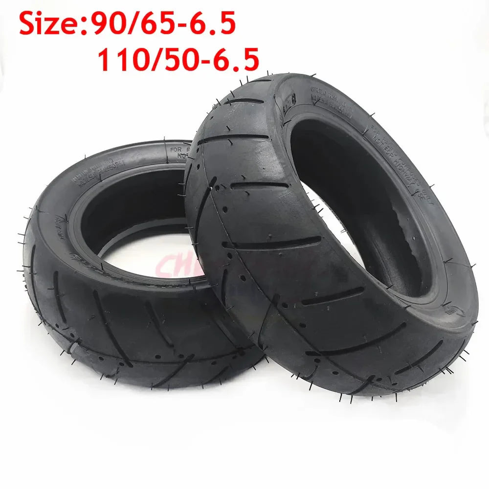 11 Inch Tubeless Tyre 110/50-6.5 90/65-6.5 Front Rear Tire for 38CC 47CC 49CC Mini Pocket Bike Gas Electric Scooter Wheel Parts