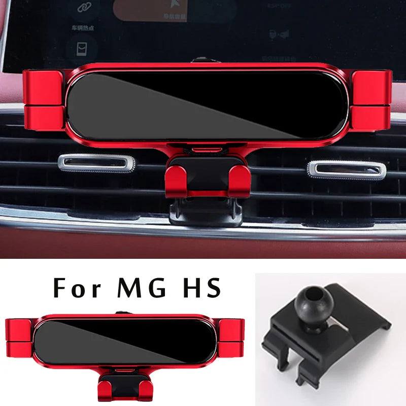 Car Phone Holder For MG ZS ev HS 2021 2022 Car Styling Bracket GPS Stand Rotatable Support Mobile Accessories