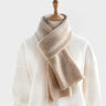 luxury cashmere knitted scarves solid color women or men winter scarf adults warm thick wool scarf kids children