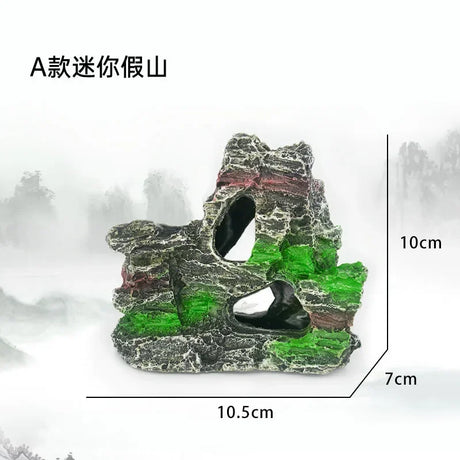 Mountain Landscape  Architecture Aquarium Resin Decor Aquarium Rock Aquarium Accessories and Equipment fish tank decoration