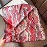 100% Natural Real Silk Scarf Women New Print Neck Hairband Square Shawl Neckerchief Female Hijab Poncho Bandana Headband 2023