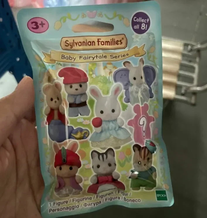 Japan Sylvanian Families Blind Box Kawaii Camping Dress Up Baby Doll Cute Anime Figrues Room Ornaments Flocking Toys Gifts