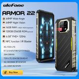 [World Premiere]Ulefone Armor 22  Rugged Phone ,16GB (8GB+8GB) RAM ,128GB/256GB ROM , Android 13 Smartphone,NFC 64MP 4G Phone