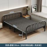 Double Bedroom Bed Children Luxury Folding Headboards Girls Portable Bed Frame Metal Japanese Cama Individual Home Furniture