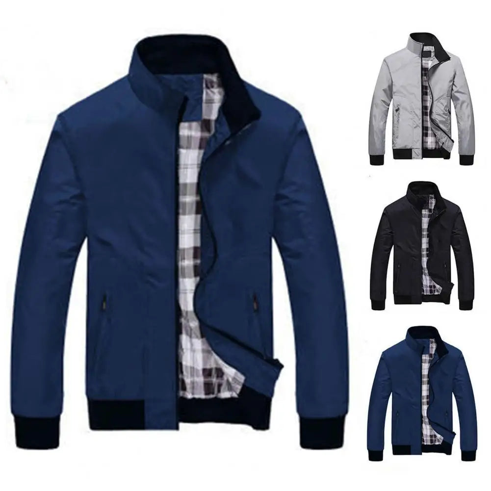 Fashionable Men Jacket Quick Dry Loose Skin-friendly Wear Resistant Spring Coat  Men Coat Windproof