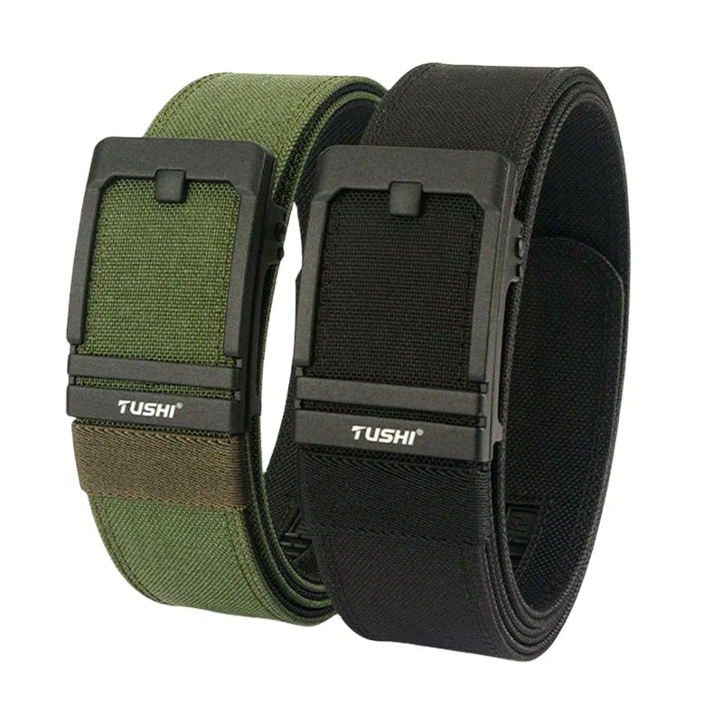 Width 4.3cm Tactical Canvas Belt Outdoor Sports Training Jeans Accessories Girdle Men's Nylon Automatic Buckle Waistband