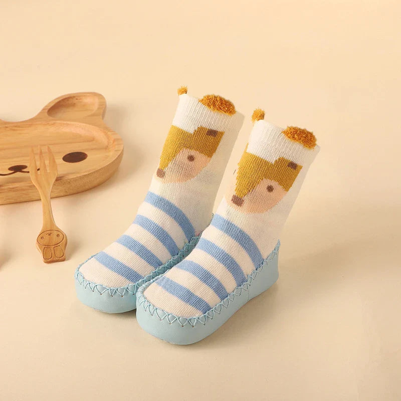 Baby Socks Shoes Infant Color Matching Cute Kids Boys Shoes Doll Soft Soled Child Floor Sneaker Toddler Girls First Walkers