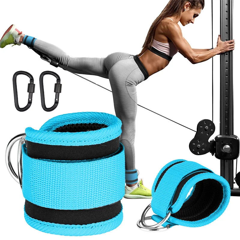 3 in 1 Barbell Pad Set Weightlifting Wrist Wrap Gloves and Gym Ankle Straps Men Women Lunges Hip Thrusts Powerlifting Deadlift