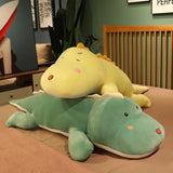 New 80CM Big Long Cute Dinosaur Plush Toy Soft Cartoon Animal Crocodile Plush Doll Boyfriend Pillow Child Girl Birthday Gift