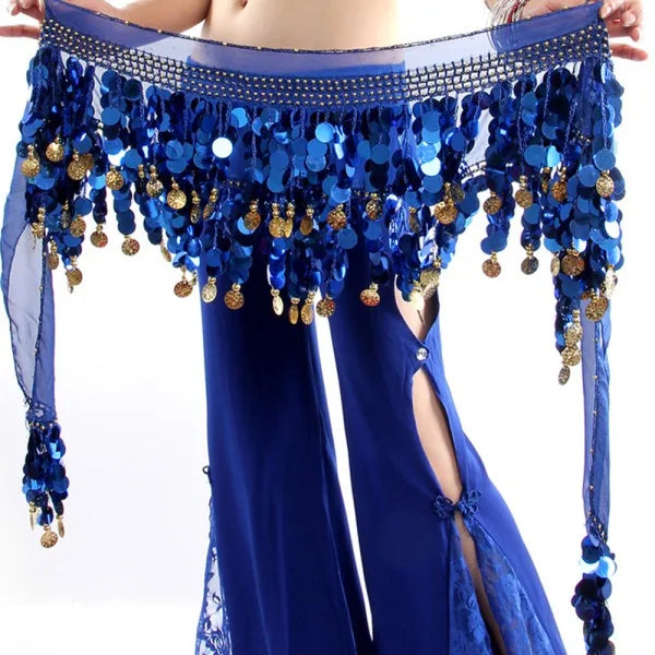 Belly Dance Belt Costumes Sequins Tassel Belly Dance Hip Scarf For Women Belly Dancing Belts Colors Belt