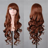 Lady 80cm Long Curly Wigs Fashion Cosplay Costume Hair Anime Full Wavy Party Wig