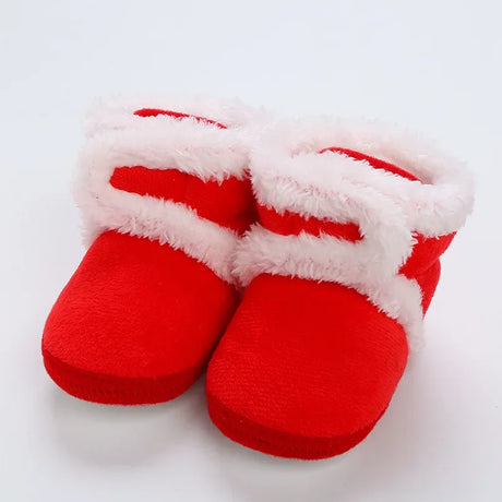 Winter Sweet Newborn Baby Girls Princess Winter Boots First Walkers Soft Soled Infant Toddler Kids Girl Footwear Shoes Booties