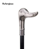 Duck Head Single Joint Walking Stick with Hidden Plate Self Defense Fashion Cane Plate Cosplay Crosier Stick 93cm