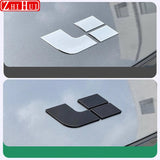 For Li Lixiang L7 L8 L9 2022 2023 Car Black Samurai Logo Blackened Cover Upgraded Exterior Decoration Stickers Auto Accessories