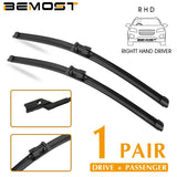 Car Wiper Blade Blades For Peugeot 3008 2008-2016 32"+28R" Windshield Windscreen Clean Naturl Rubber Cars Wipers Accessories