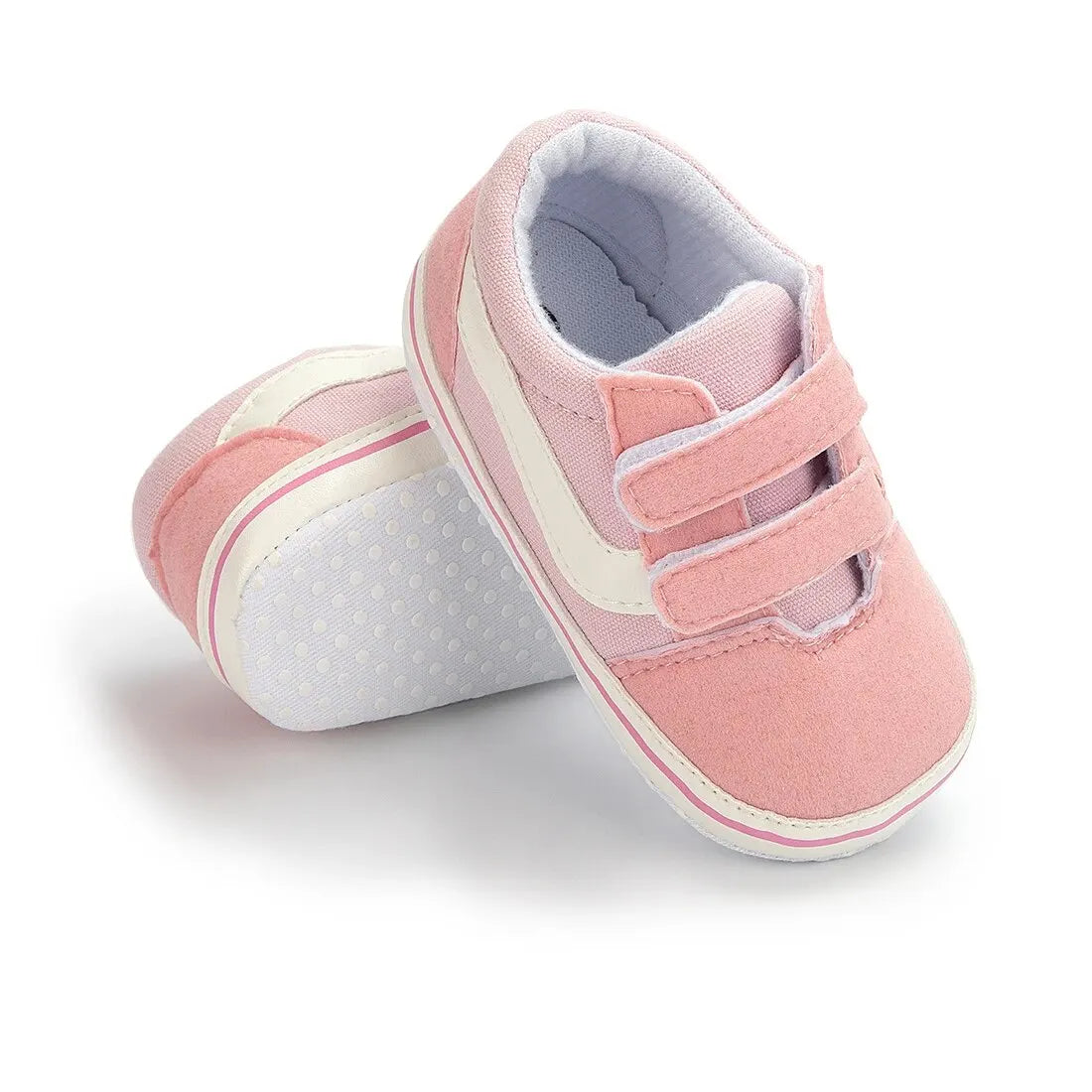 Meckior Baby Canvas Sneakers Classic Stripes Casual Baby Boy Girl Shoes Anti-slip Soft First Walkers Infant Baby Unisex Shoes