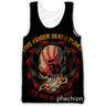 phechion Five Fingers Death Punch 3D Print Casual Tank Tops Undershirt Shirts Streetwear for Men/Women Fashion Vest A230