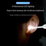 Smart Temperature Earpick Ear Cleaning Luminous Soft Silicone Ear Pick Wireless Charging Ear Cleaner Kit Health Care Adults Kids