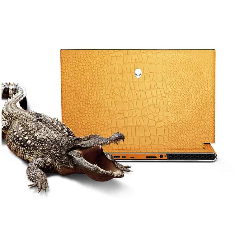 Crocodile grain Skin Laptop Stickers for Alienware X16 R1 X14 X15 X17 R1 R2 M15 R2 R3 R4 R5 R6 R7 Area51M R1 R2 M18X M11X M14X