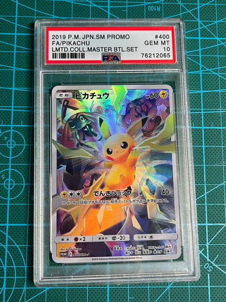 Diy Pokemon PSA Pikachu Charizard Venusaur Mew Collection Card PTCG Copy Version 10Points Rating Card Anime Game Cards Gift Toy