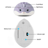 Cute 2.4G Wireless Bluetooth Mouse Mini Optical Silent Gaming Mice 3D Cartoon Hamster Mouse For PC Laptop Tablet Computer Office