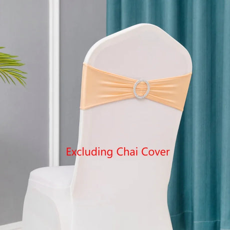 10pcs/lot Stretch Lycra Spandex Chair Covers Bands With Buckle Slider For Wedding Decorations Wholesale Chair Sashes Bow heart