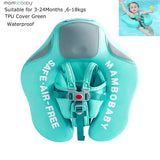 Mambobaby Float Non Inflatable Upgrade Soft Baby Swimming Float Infants Swimming Training UPF 50+ UV Sun Protection Canopy