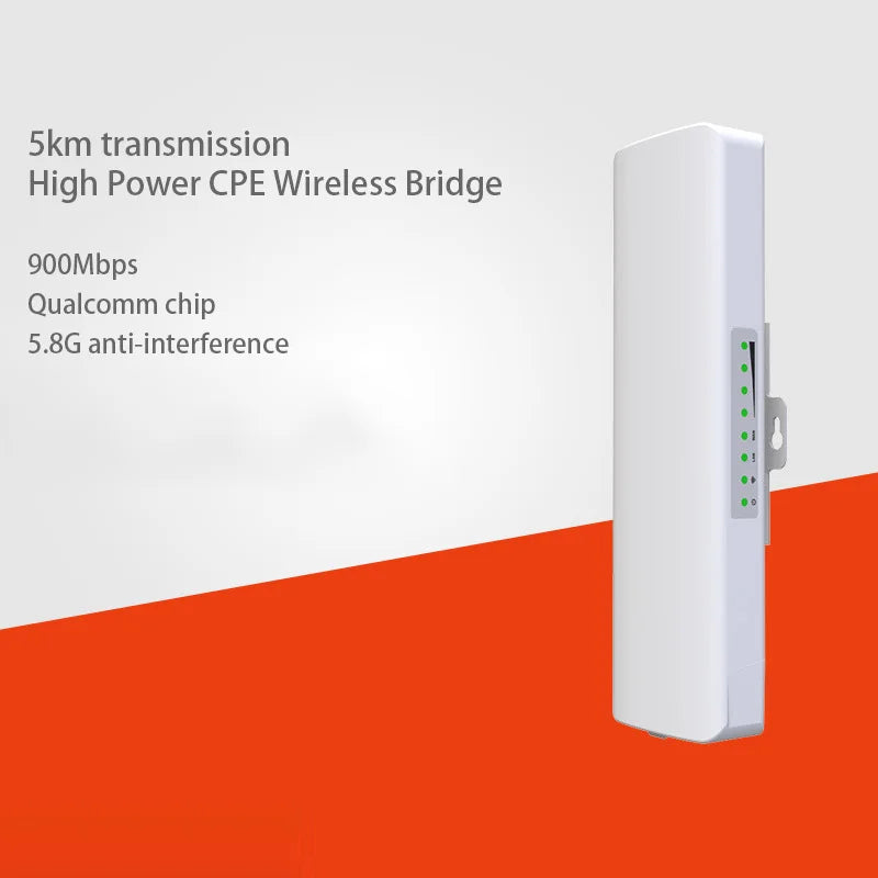 E313AC 2pcs 900Mbps 5.8Ghz Outdoor Wireless AP Monitoring Bridge 5KM WIFI CPE Access Point 12dBi WI-FI Antenna Nanostation CPE