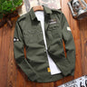 Men's Shirts Military Casual Shirt Cotton Khaki Retro Slim Fit Army Pocket Long Sleeve Vintage Jacket Streetwear Drop Shipping