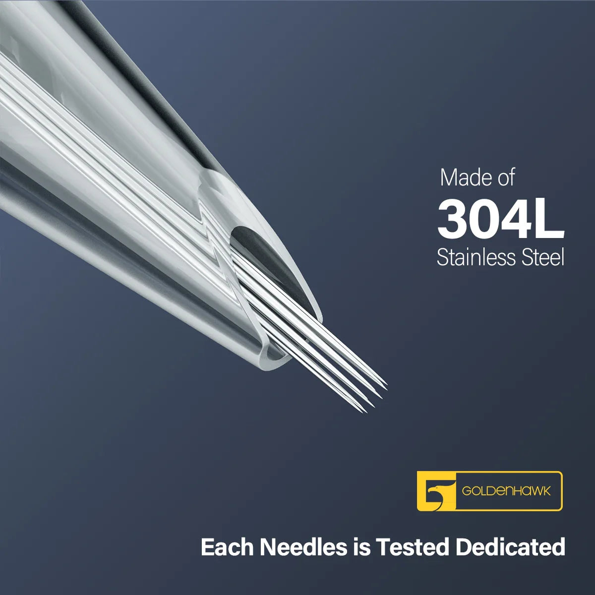 20pcs Cartridge Tattoo Needles RL RM RS M1 Stainless Steel 0.35mm Sterilized Safety Tattoo Needles for Cartridge Machine Grip