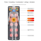 Whole Body Multi-functional Neck Waist Vibration Kneading Massage Mattress Pulse Moxibustion Heat Air Bag Massage Chair Cushion