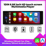 6.86inch MP5 Player Universal CarPlay Android Auto Car Radio Autoradio Multimedia Support Full Touch Screen FM AUX Bt Camera USB