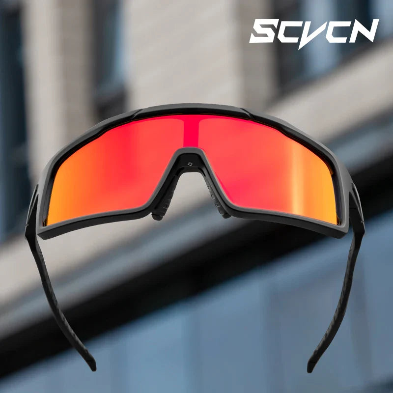SCVCN Outdoor Polarized Cycling Sunglasses MTB Road UV400 Climbing Goggles Men Woman Driving Bike Bicycle Cycling Eyewear Hiking