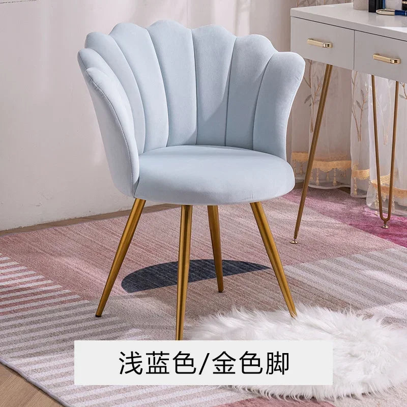 Nordic Computer Pink Chair Girl Dressing Stool Living Room Wheeled Armchairs Rotatable Liftable Sofa Armrest Seat Vanity Chair