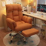 New Soft Lazy Computer Chair Comfortable and Practical Bedroom Home Sofa Chair with Reclining Backrest Bedroom Dressing Chair