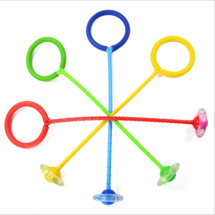 Flash Jumping Rope Ball Kids Outdoor Fun Sports Toy LED Children Jumping Force Reaction Training Swing Ball Child-parent Games