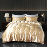 Luxury Gold Mulberry Silk Bedding Set Comforter Quilt Cover Flat Sheet Pillowcase Double Ru Europe Queen Bed Linen Duvet Covers